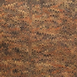 Italian Marbled Origami Paper - COMBED - Brown/Black