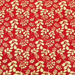 Lokta Paper Origami Pack - VINES - Gold on Red