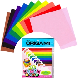 10 Color In 10 Sizes Of Origami Paper