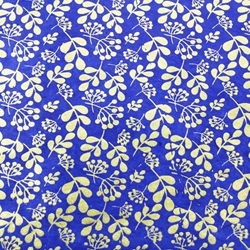 Lokta Paper Origami Pack - VINES - Gold on Cobalt Blue